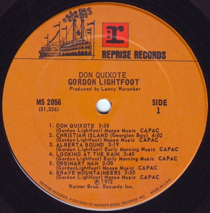Gordon Lightfoot : Don Quixote (LP, Album, Pit)