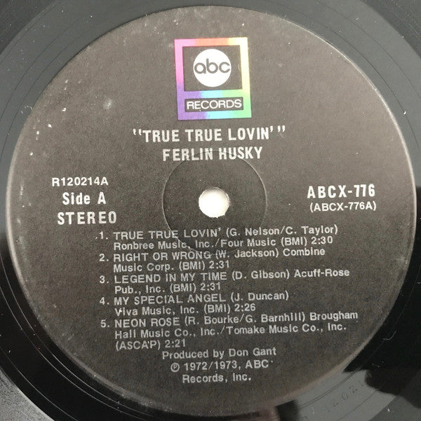 Ferlin Husky : True True Lovin' (LP, Club)