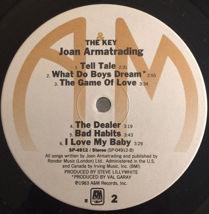 Joan Armatrading : The Key (LP, Album, R -)