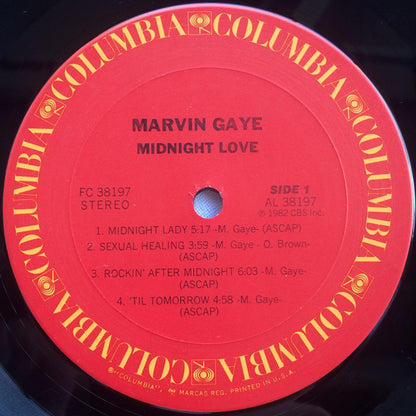 Marvin Gaye : Midnight Love (LP, Album, Car)