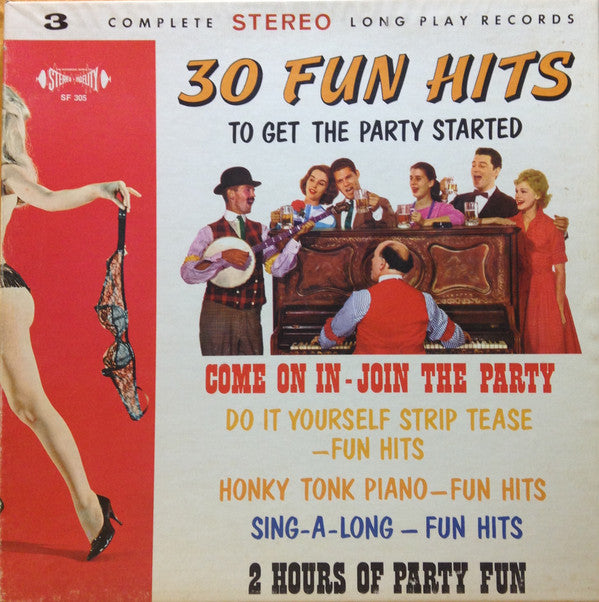Various : 30 Fun Hits To Get The Party Started (3xLP, Box)