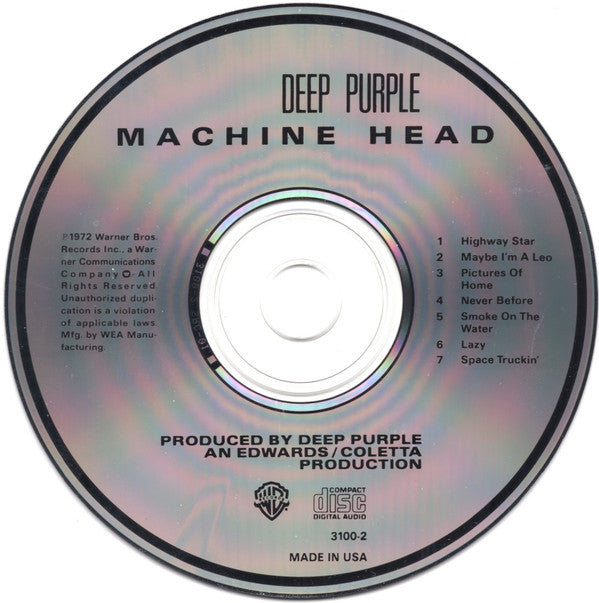 Deep Purple : Machine Head (CD, Album, RE, SRC)