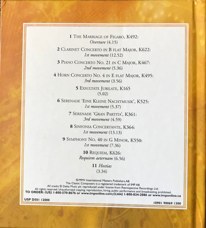 Wolfgang Amadeus Mozart : Musical Masterpieces (CD, Comp, Har)