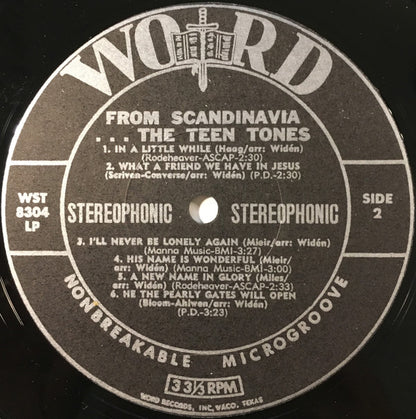 The Teen Tones (3) : From Scandinavia (LP)