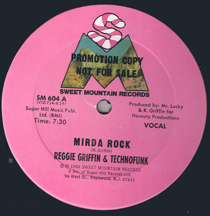 Reggie Griffin & Technofunk : Mirda Rock (12", Promo)