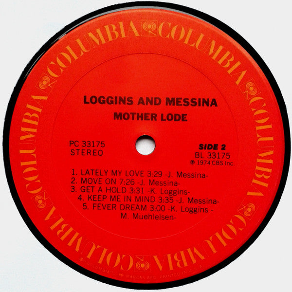 Loggins And Messina : Mother Lode (LP, Album, Pit)