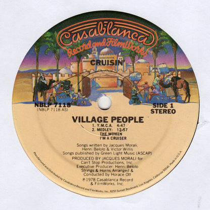 Village People : Cruisin' (LP, Album, SRC)