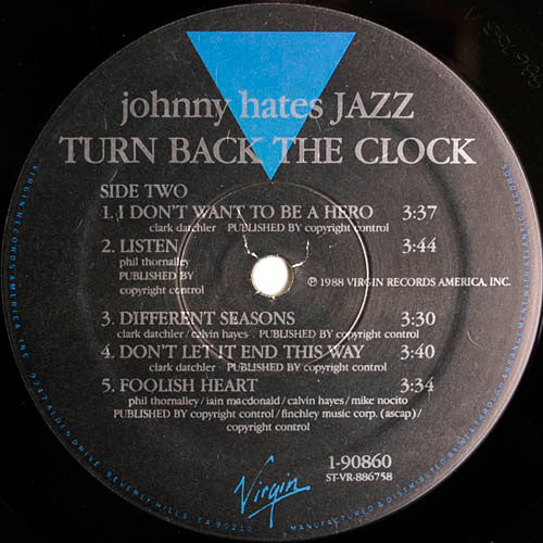 Johnny Hates Jazz : Turn Back The Clock (LP, Album, All)