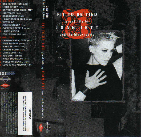 Joan Jett & The Blackhearts : Fit To Be Tied - Great Hits By Joan Jett And The Blackhearts (Cass, Comp, Club)