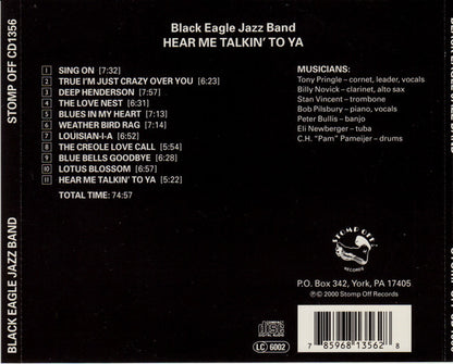 The Black Eagle Jazz Band : Hear Me Talkin' To Ya (CD, Album)