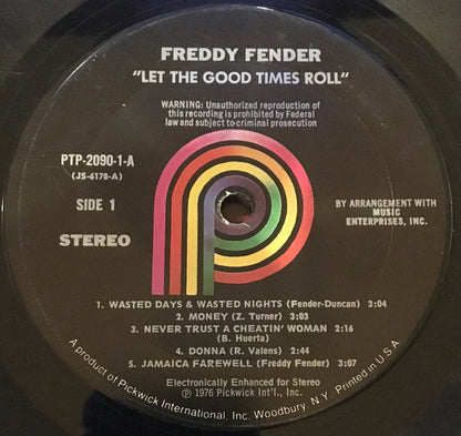 Freddy Fender (2) : Let The Good Times Roll (2xLP, Comp, TR)