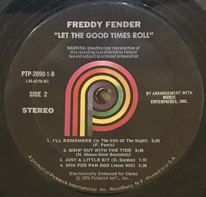 Freddy Fender (2) : Let The Good Times Roll (2xLP, Comp, TR)