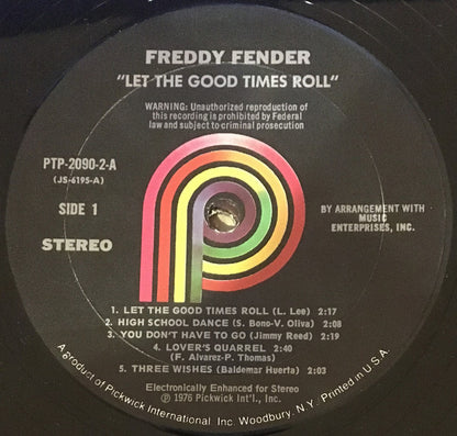 Freddy Fender (2) : Let The Good Times Roll (2xLP, Comp, TR)