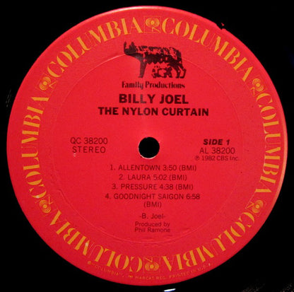 Billy Joel : The Nylon Curtain (LP, Album, Pit)
