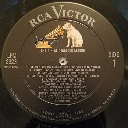 Bix Beiderbecke : The Bix Beiderbecke Legend (LP, Comp, Mono, Ind)