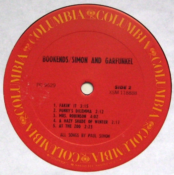 Simon & Garfunkel : Bookends (LP, Album, RE)