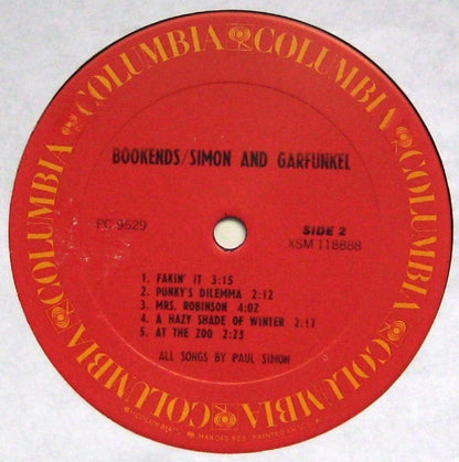 Simon & Garfunkel : Bookends (LP, Album, RE)