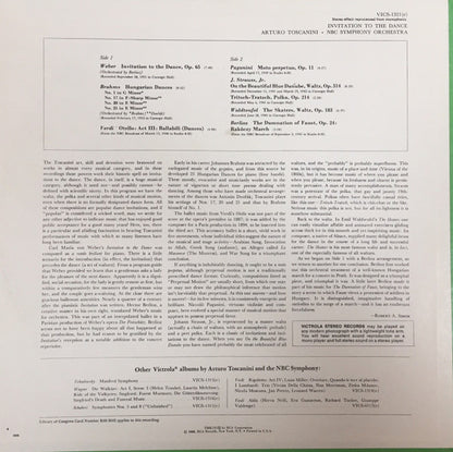Arturo Toscanini, NBC Symphony Orchestra : Invitation To The Dance (LP, Comp, Pin)