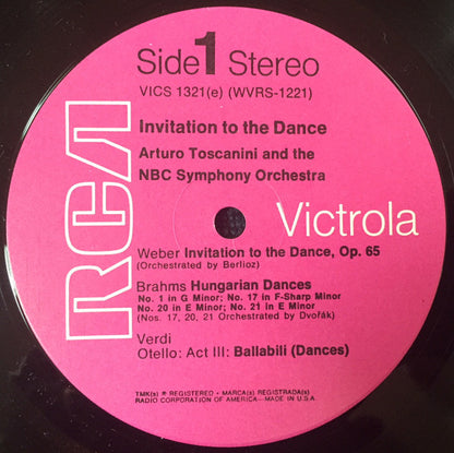 Arturo Toscanini, NBC Symphony Orchestra : Invitation To The Dance (LP, Comp, Pin)