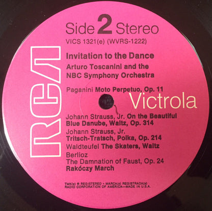 Arturo Toscanini, NBC Symphony Orchestra : Invitation To The Dance (LP, Comp, Pin)