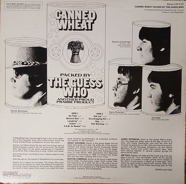 The Guess Who : Canned Wheat (LP, Album, RE, Roc)