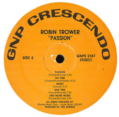 Robin Trower : Passion (LP, Album)