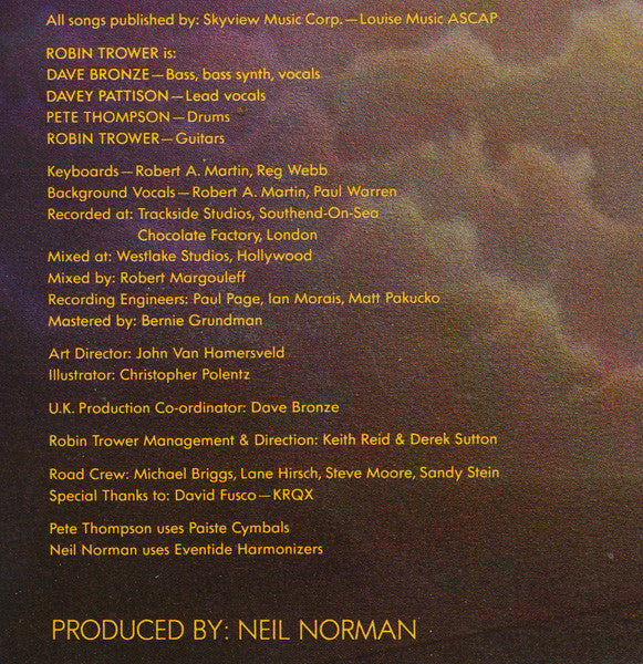 Robin Trower : Passion (LP, Album)