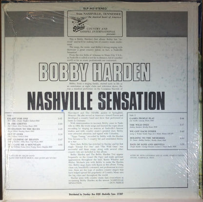 Bobby Harden (2) : Nashville Sensation (LP, Album)