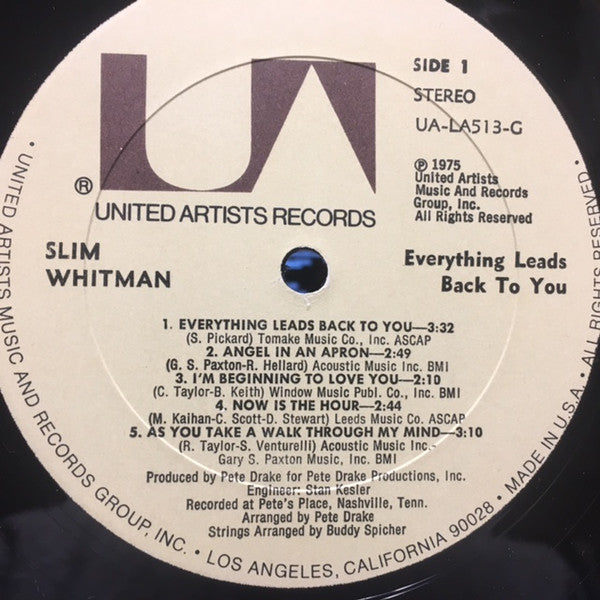 Slim Whitman : Everything Leads Back To You (LP)
