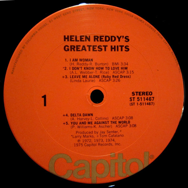 Helen Reddy : Helen Reddy's Greatest Hits (LP, Comp, Club, San)