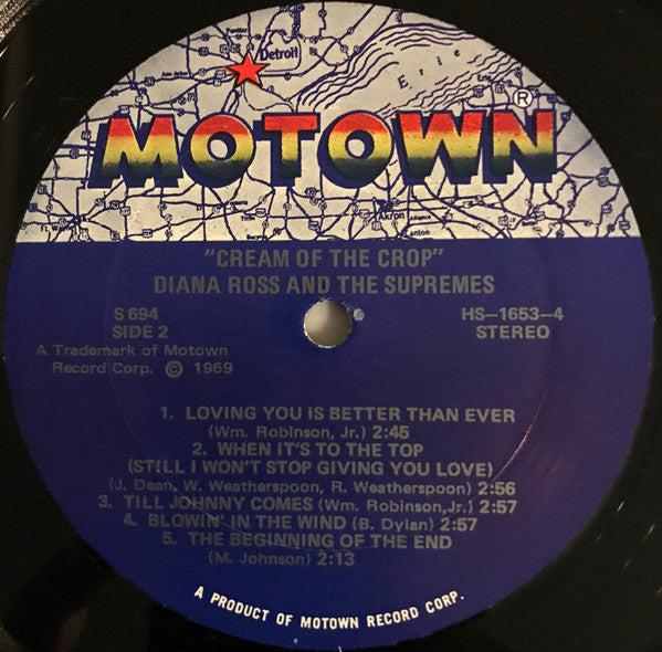 Diana Ross And The Supremes* : Cream Of The Crop (LP, Album)