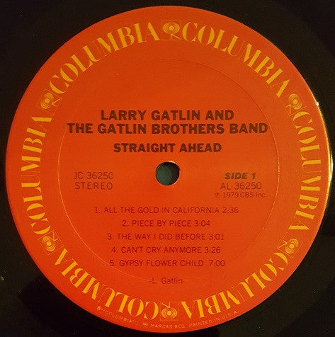 Larry Gatlin & The Gatlin Brothers : Straight Ahead (LP, Album, San)