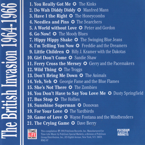 Various : The Time-Life History Of Rock 'N' Roll - The British Invasion 1964-1966 (CD, Comp)