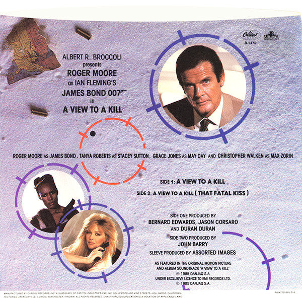 Duran Duran : A View To A Kill (7", Single, Jac)