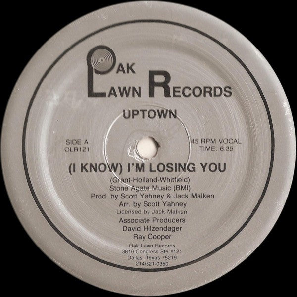 Uptown (21) : (I Know) I'm Losing You (12", Single, RE)
