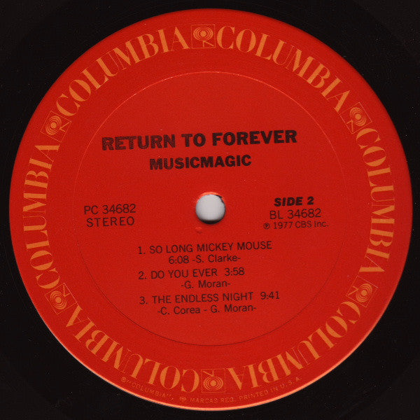 Return To Forever : Musicmagic (LP, Album, Ter)