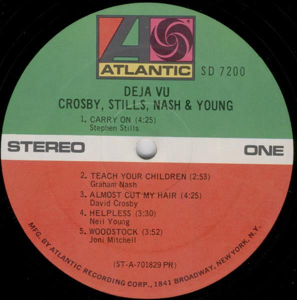 Buy Crosby, Stills, Nash & Young : Déjà Vu (LP, Album, PR Buy Crosby, Stills, Nash & Young : Déjà Vu (LP, Album, PR