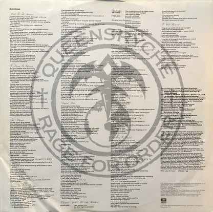 Queensrÿche : Rage For Order (LP, Album, Bla)
