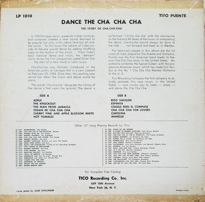 Tito Puente and His Orchestra : Dance The Cha Cha Cha (LP, Album, Mono, RP, Lam)