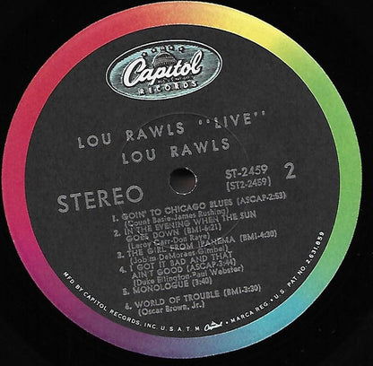 tobacco road lou rawls live - - song and lyrics by LOU RAWLS - LIVE! -