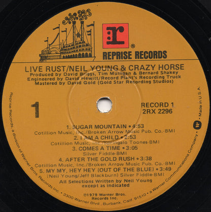 Neil Young & Crazy Horse : Live Rust (2xLP, Album, Win)