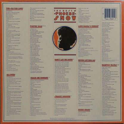 Phoebe Snow : The Best Of Phoebe Snow (LP, Comp)