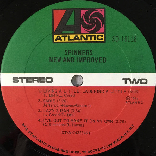 Spinners : New And Improved (LP, Album, PRC)