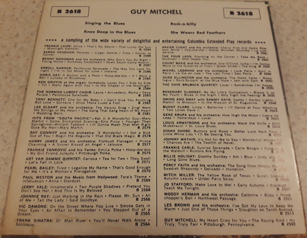 Guy Mitchell : Singing The Blues (7", EP)
