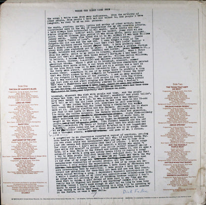 Dick Feller : Dick Feller Wrote... (LP, Album, Ter)