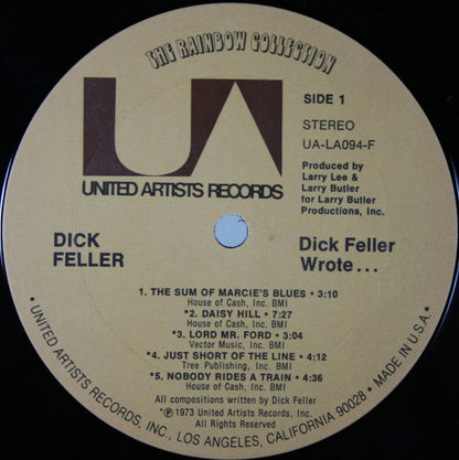 Dick Feller : Dick Feller Wrote... (LP, Album, Ter)