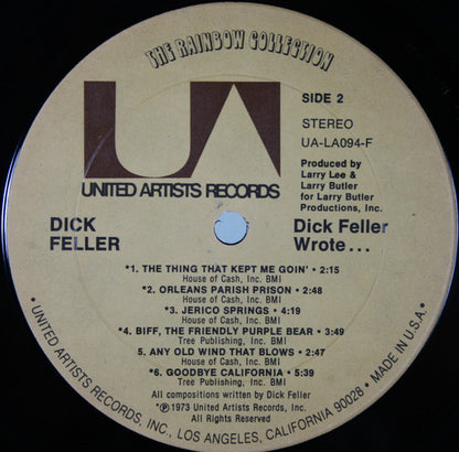 Dick Feller : Dick Feller Wrote... (LP, Album, Ter)