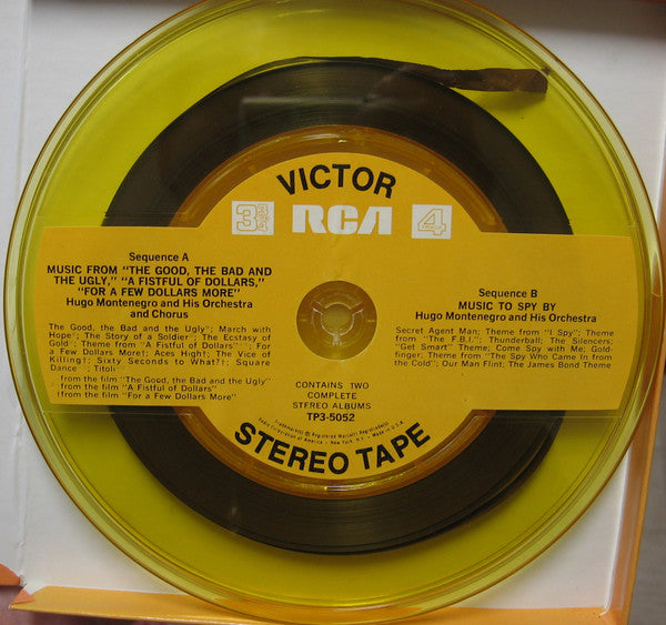 Hugo Montenegro : Music From "A Fistful Of Dollars" & "For A Few Dollars More" & "The Good, The Bad & The Ugly" / Music To Spy By (Reel, 4tr Stereo, Comp)