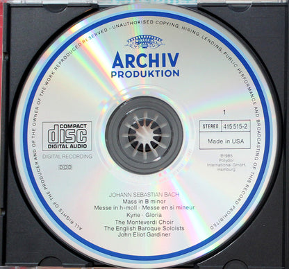 Johann Sebastian Bach - John Eliot Gardiner : Mass In B Minor = Messe In H-moll = Messe En Si Mineur  (2xCD)