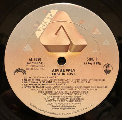 Air Supply : Lost In Love (LP, Album, San)